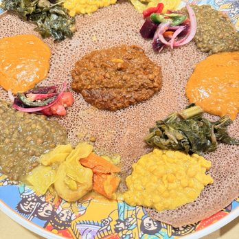 Gursha Ethiopian Restaurant - Veggie platter - Ethiopian Near Me - Las Vegas, Nevada