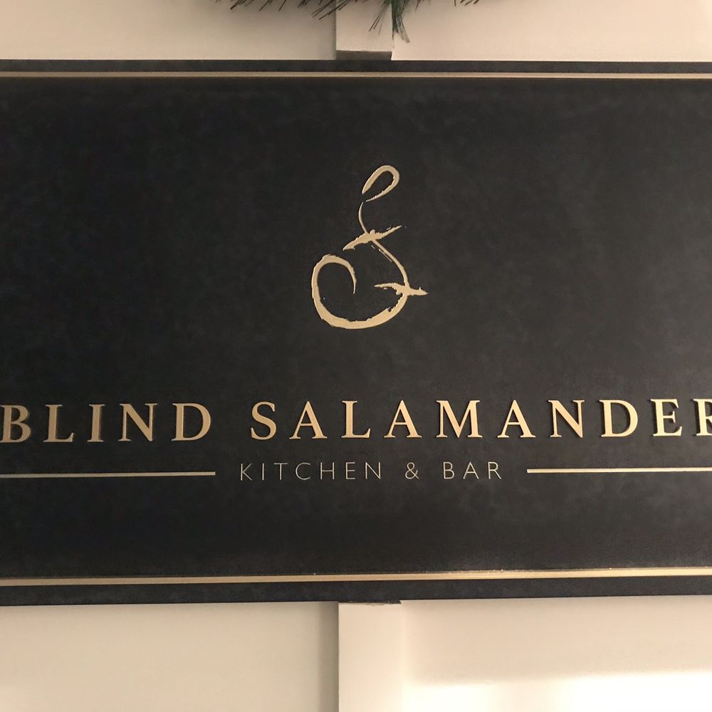 Blind Salamander Kitchen & Bar - Sign - New American Near Me - Austin, Texas Blind Salamander Kitchen & Bar - Sign - New American Near Me - Austin, Texas