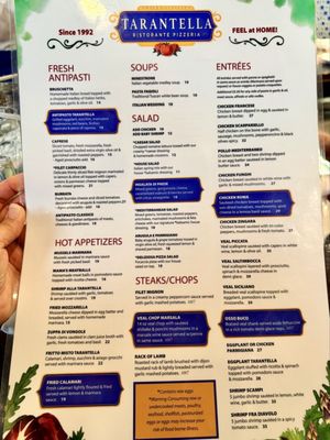Menu photo 1 Tarantella Ristorante & Pizzeria Weston, FL Menu photo 1 Tarantella Ristorante & Pizzeria Weston, FL