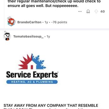 Service Experts Memphis - After I got such bad service, I decided to do my research and found out it's a common practice. - Heating & Air Conditioning/HVAC Near Me - Memphis, Tennessee Service Experts Memphis - After I got such bad service, I decided to do my research and found out it's a common practice. - Heating & Air Conditioning/HVAC Near Me - Memphis, Tennessee