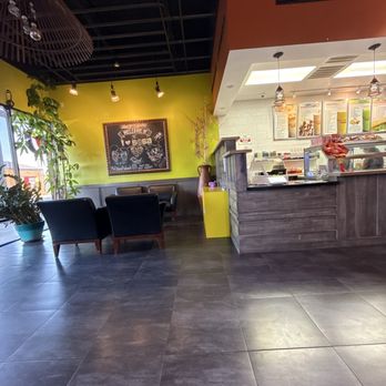 I Heart Boba - Interior and the menu on the wall - Bubble Tea Near Me - Stafford, Texas