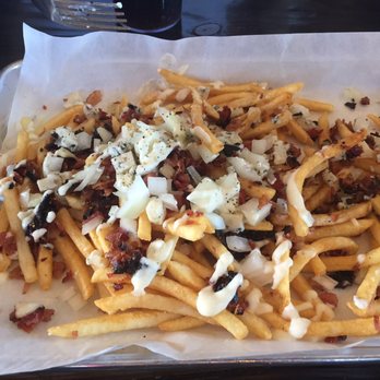 Bangers & Brews - Westside - Bacon Gorgonzola fries!!!! - German Near Me - Bend, Oregon