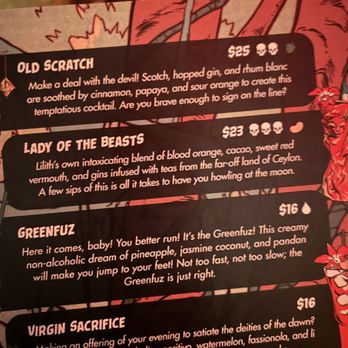 Paradise Lost - Menu - Cocktail Bars Near Me - New York, New York Paradise Lost - Menu - Cocktail Bars Near Me - New York, New York