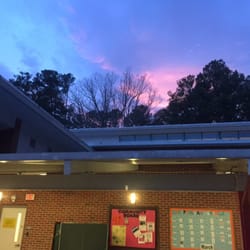 Edison Johnson Recreational Center - Sunset over the center