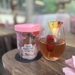 Tea Around Town - They pride themselves on you get to take the tumbler home as a gift.