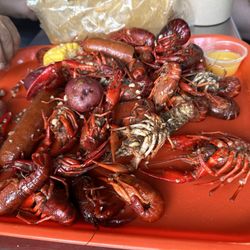 District 2.4.9 - Crawfish, sausage, potatoes and corn.