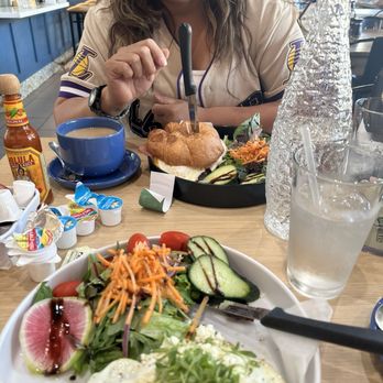Gina's Kitchen +Catering - Aguacate toaste with the salad love the salad - Breakfast & Brunch Near Me - Rancho Cucamonga, California