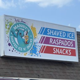Exterior outside entrance of Manny's Shaved Ice N' Snacks - Store Front Sign - West Columbia, South Carolina Exterior outside entrance of Manny's Shaved Ice N' Snacks - Store Front Sign - West Columbia, South Carolina