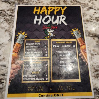 Super Mex - Happy hour menu - Mexican Near Me - Whittier, California Super Mex - Happy hour menu - Mexican Near Me - Whittier, California