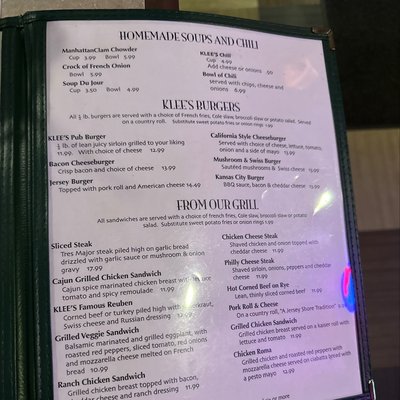 Menu photo 2 Klee's Bar & Grill Seaside Heights, NJ Menu photo 2 Klee's Bar & Grill Seaside Heights, NJ