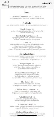 Menu photo 3 Gretchen's Sun Valley, ID