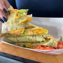 The Aviator Cafe - Crab and avocado quesadillas