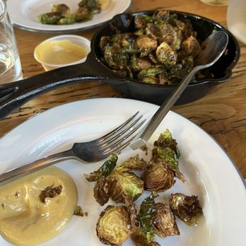 Camp Outpost - Roasted Brussels - New American Near Me - San Antonio, Texas