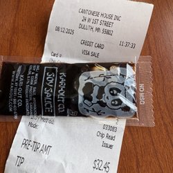 Cantonese House - Evidence that I did buy it there