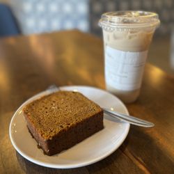 Odyssey Coffee - Iced chai x Pumpkin Loaf.