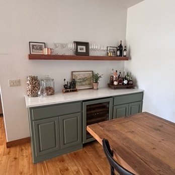 Deyoung Construction - Cory replaced the upper unit of our dining hutch with a custom made shelf. - Carpenters Near Me - Bend, Oregon