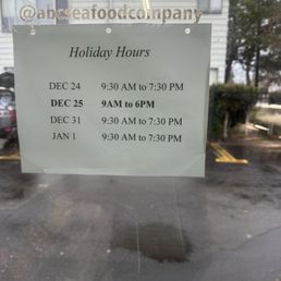 Holiday hours- nE/NYE they may close earlier, but they will be open
