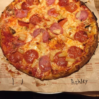 Blaze Pizza - Hawaiian pizza with pepperoni - Salad Near Me - Orange, California