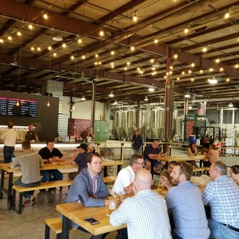 Castle Island - Fairly large seating area that was filling up fast. - Breweries Near Me - Norwood, Massachusetts
