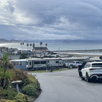 Bella Vista By The Sea - October 14, 2025 - View of pier and ocean from RV Park. - Hotels Near Me - Cayucos, California