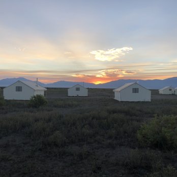 Rustic Rook Resort - View from the tent porch - Campgrounds Near Me - Mosca, Colorado