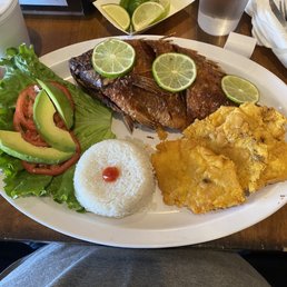 a plate of food on a table
