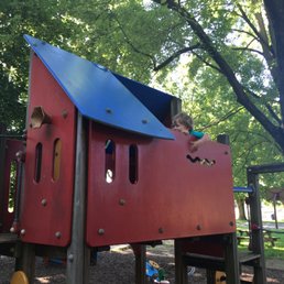Small shaded playground best for the under 5 crowd Small shaded playground best for the under 5 crowd