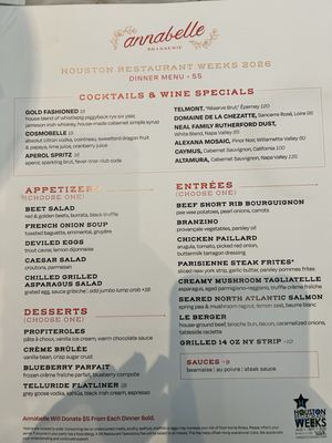 Menu photo 1 Annabelle Brasserie Houston, TX Menu photo 1 Annabelle Brasserie Houston, TX