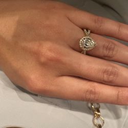 Pear shaped ring