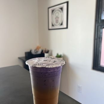 Sweet Piglet Bakery Cafe - Iced Vietnamese Coffee with ube cold foam - Bakeries Near Me - Randolph, Massachusetts Sweet Piglet Bakery Cafe - Iced Vietnamese Coffee with ube cold foam - Bakeries Near Me - Randolph, Massachusetts