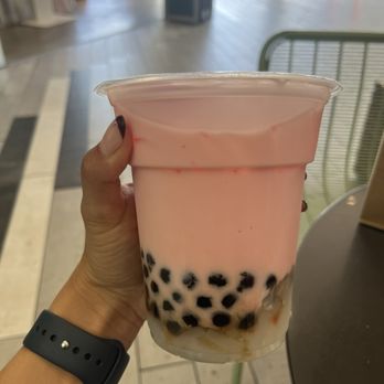 Sweets Talk - Strawberry milk with boba and lychee - Bubble Tea Near Me - West Hollywood, California