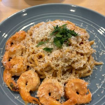 Cucina Moon - Garlic Shrimp Tomato Cream/Spaghetti - Pasta Shops Near Me - Honolulu, Hawaii Cucina Moon - Garlic Shrimp Tomato Cream/Spaghetti - Pasta Shops Near Me - Honolulu, Hawaii