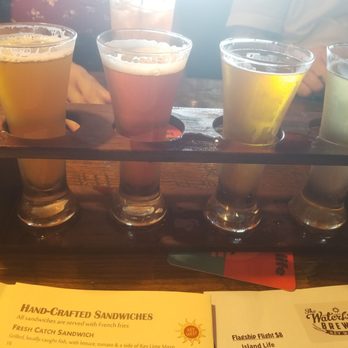 The Waterfront Brewery - Beer flight - Seafood Near Me - Key West, Florida The Waterfront Brewery - Beer flight - Seafood Near Me - Key West, Florida