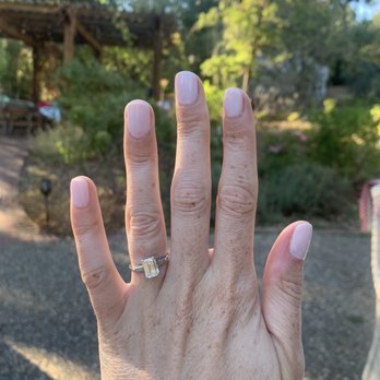 Polished From Home - First mani since my engagement in July during covid :) - Nail Technicians Near Me
