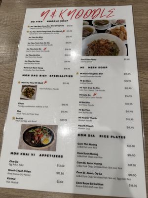 Menu photo 2 N & K Noodle San Jose, CA