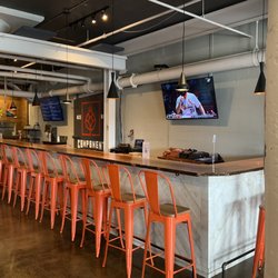Component Brewing Company - Main bar in taproom.