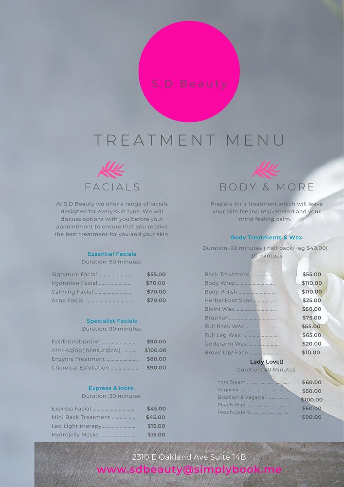 S D Beauty Spa Logo