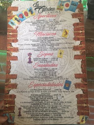 Menu photo 1 La Catrina Cantina Todos Santos, BCS