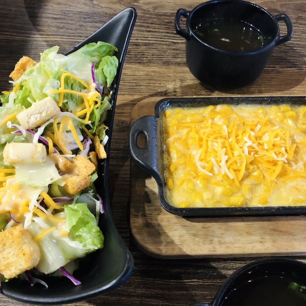 Danji - Side salad with hot corn & cheese - Korean Near Me - Buford, Georgia Danji - Side salad with hot corn & cheese - Korean Near Me - Buford, Georgia