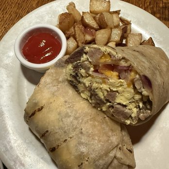 Hunter Steakhouse - Breakfast burrito with Tri-tip - Steakhouses Near Me - Oceanside, California Hunter Steakhouse - Breakfast burrito with Tri-tip - Steakhouses Near Me - Oceanside, California