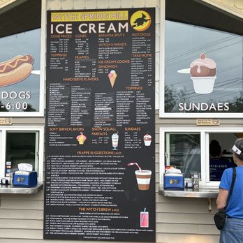 Witch Spring Hill Ice Cream - Menu board - Ice Cream & Frozen Yogurt Near Me - West Bath, Maine Witch Spring Hill Ice Cream - Menu board - Ice Cream & Frozen Yogurt Near Me - West Bath, Maine