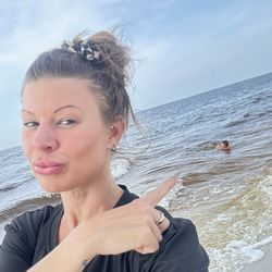 Carrabelle Beach RV Resort - My kid in the ocean before it rained on us