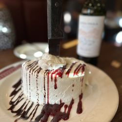 Porterhouse Steaks & Seafood - Chocolate and raspberry cake
