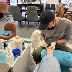 Beautiful Nails - Getting pedicure.