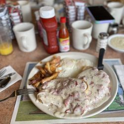 Astronomical Pancake House - SOS (cream chipped beef)