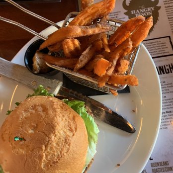 The Hangry Bison - Hangry bird with gluten free bun - New American Near Me - Winter Park, Florida