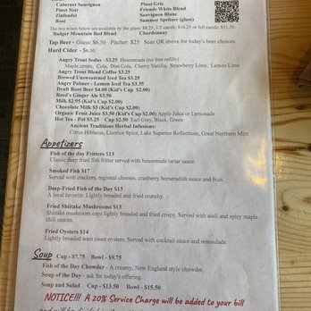 Angry Trout Cafe - Menu - 1 - Seafood Near Me - Grand Marais, Minnesota Angry Trout Cafe - Menu - 1 - Seafood Near Me - Grand Marais, Minnesota