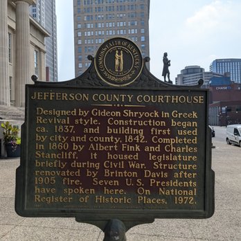 Jefferson County Courthouse Historical Marker - Jefferson County Courthouse Historical Marker - Landmarks & Historical Buildings Near Me - Louisville, Kentucky Jefferson County Courthouse Historical Marker - Jefferson County Courthouse Historical Marker - Landmarks & Historical Buildings Near Me - Louisville, Kentucky