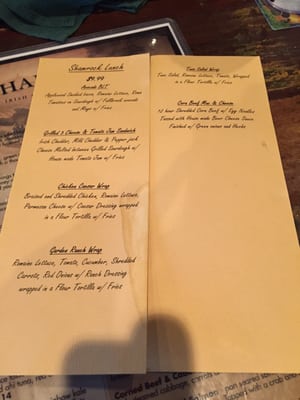 Menu photo 8 The Shamrock Irish Pub and Eatery Murrieta, CA Menu photo 8 The Shamrock Irish Pub and Eatery Murrieta, CA