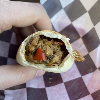 Empanola - Impossible empanada (vegan) - inside - Empanadas Near Me - New Orleans, Louisiana Empanola - Impossible empanada (vegan) - inside - Empanadas Near Me - New Orleans, Louisiana